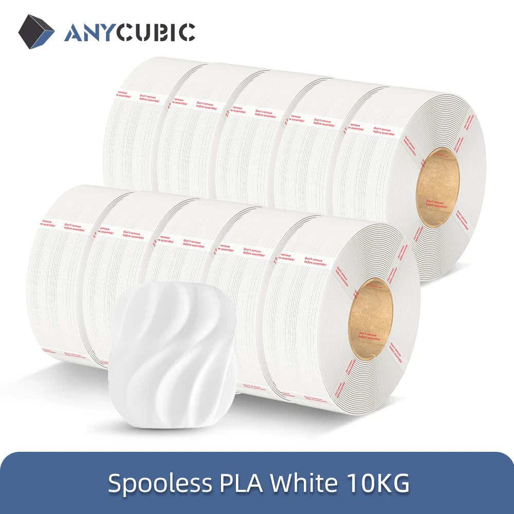 0KG Refill PLA Filament 3D Printer 1.75mm Spooless Plastic Rubber Filament Material For FDM 3D Printer for Kobra 3 S1C