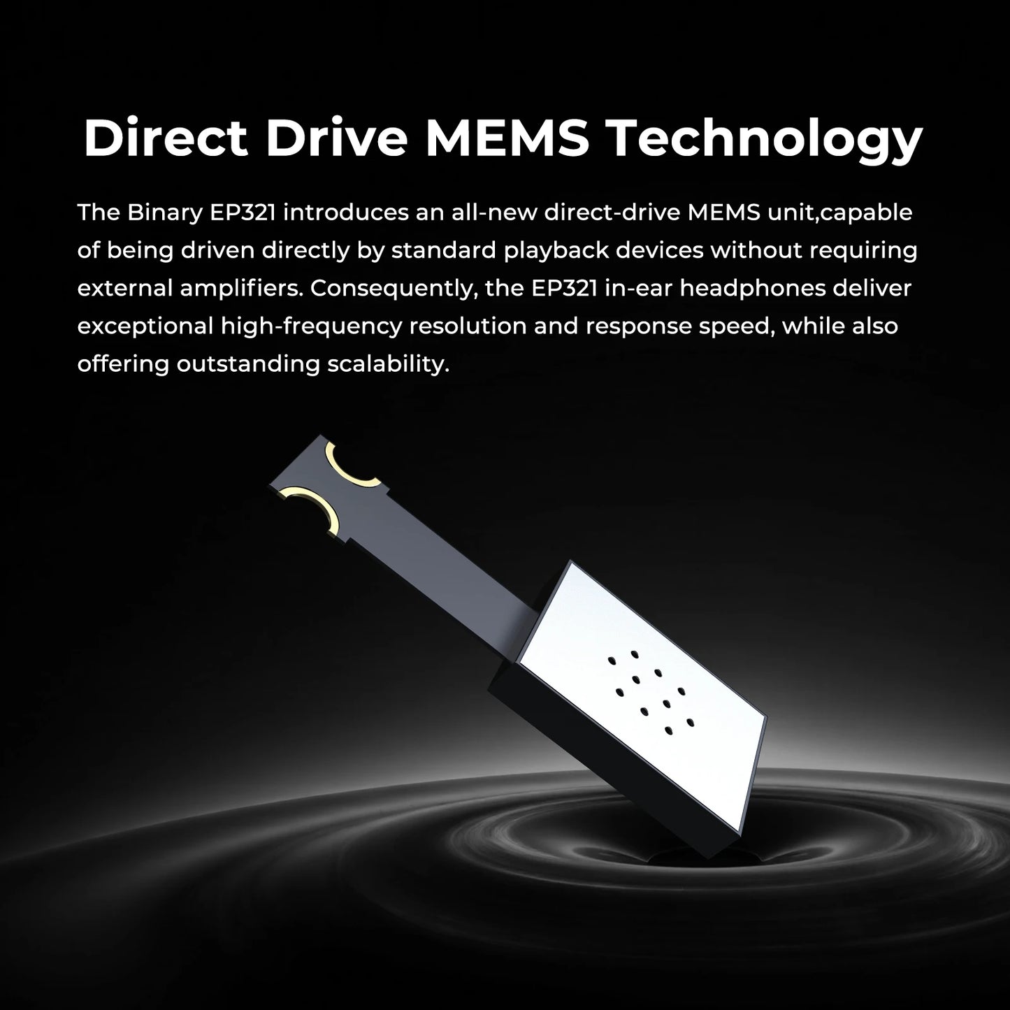 Binary EP321-MEMS 6-Driver Tribrid IEM 2DD+3BA+MEMS Direct Drive Hi-Res Audiophile In-Ear Monitor Earphone HiFi Music Earbuds