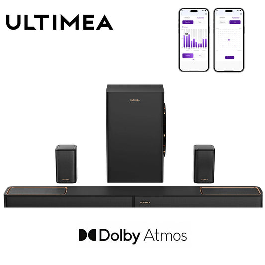 460W 5.1.2ch Sound Bar with Dolby Atmos, Surround Sound Home Theater System for TV with 2 Surround Speakers, APP Control