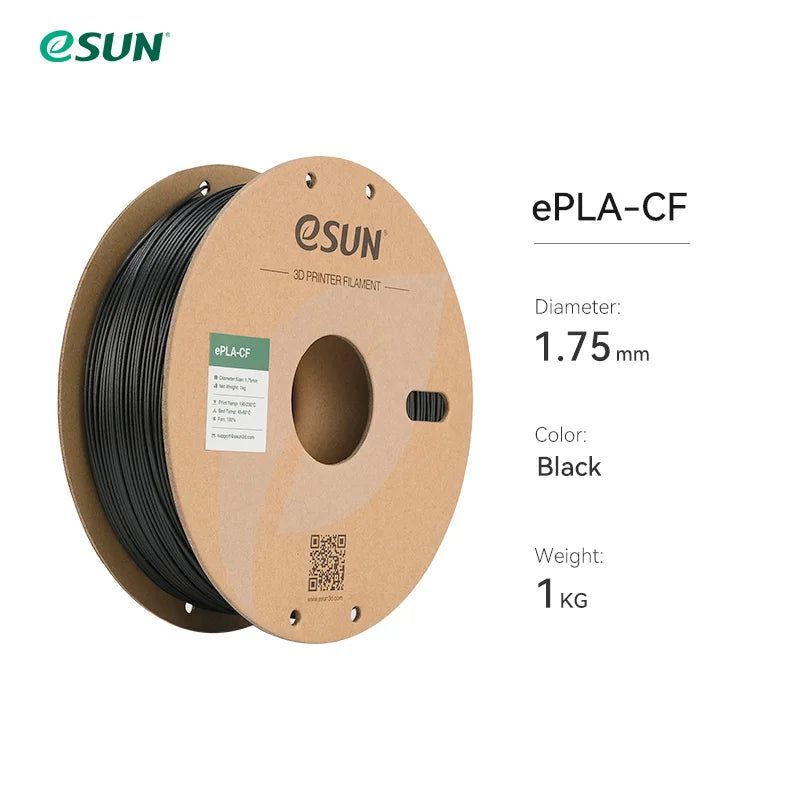 Carbon Fiber PLA 3D Printer Filament 1KG 1.75MM Fast Printing PLA-CF High-strength Carbon Fiber PLA Filament For Bambu Lab