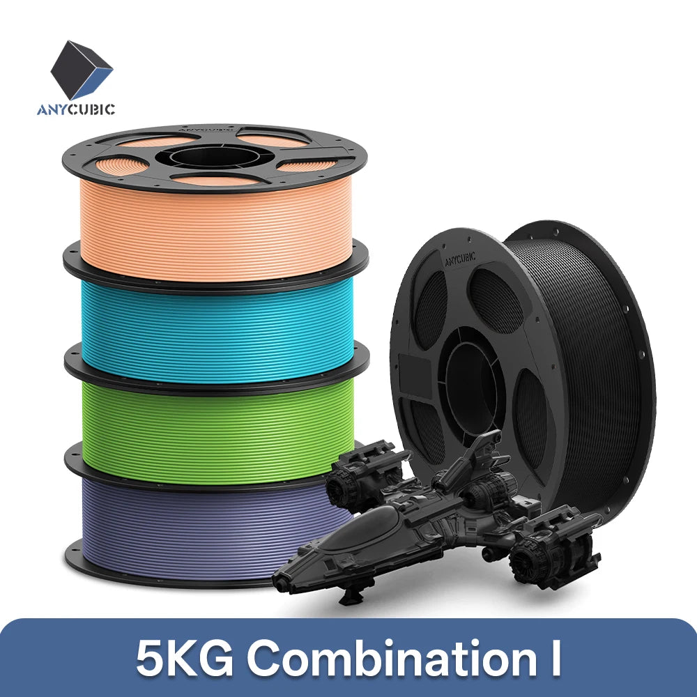 5 KGYCUBIC PLA Filament For FDM 3D Printer 1.75mm Eco-friendly 3D Printing Material Failment For Kobra S1C K3C EU US Warehouse
