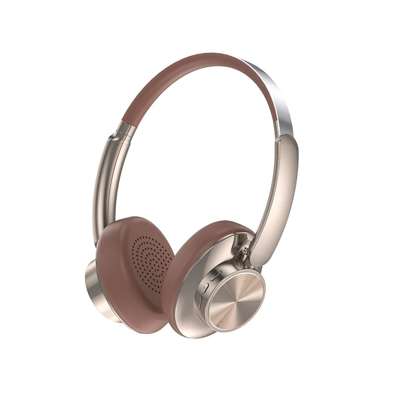 Retro Wireless Over-ear Headphones ANC Smart Noise Cancellation Headset Bluetooth 6.0 HiFi Stereo Gaming Earphones For PC Phone