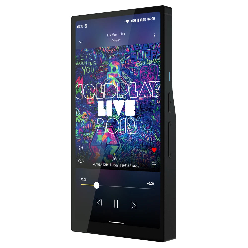 Android HiFi Music Player WIFI Bluetooth USB DAC Headphone AMP MQA 16x DSD1024 1536KHz/32bit 1080P