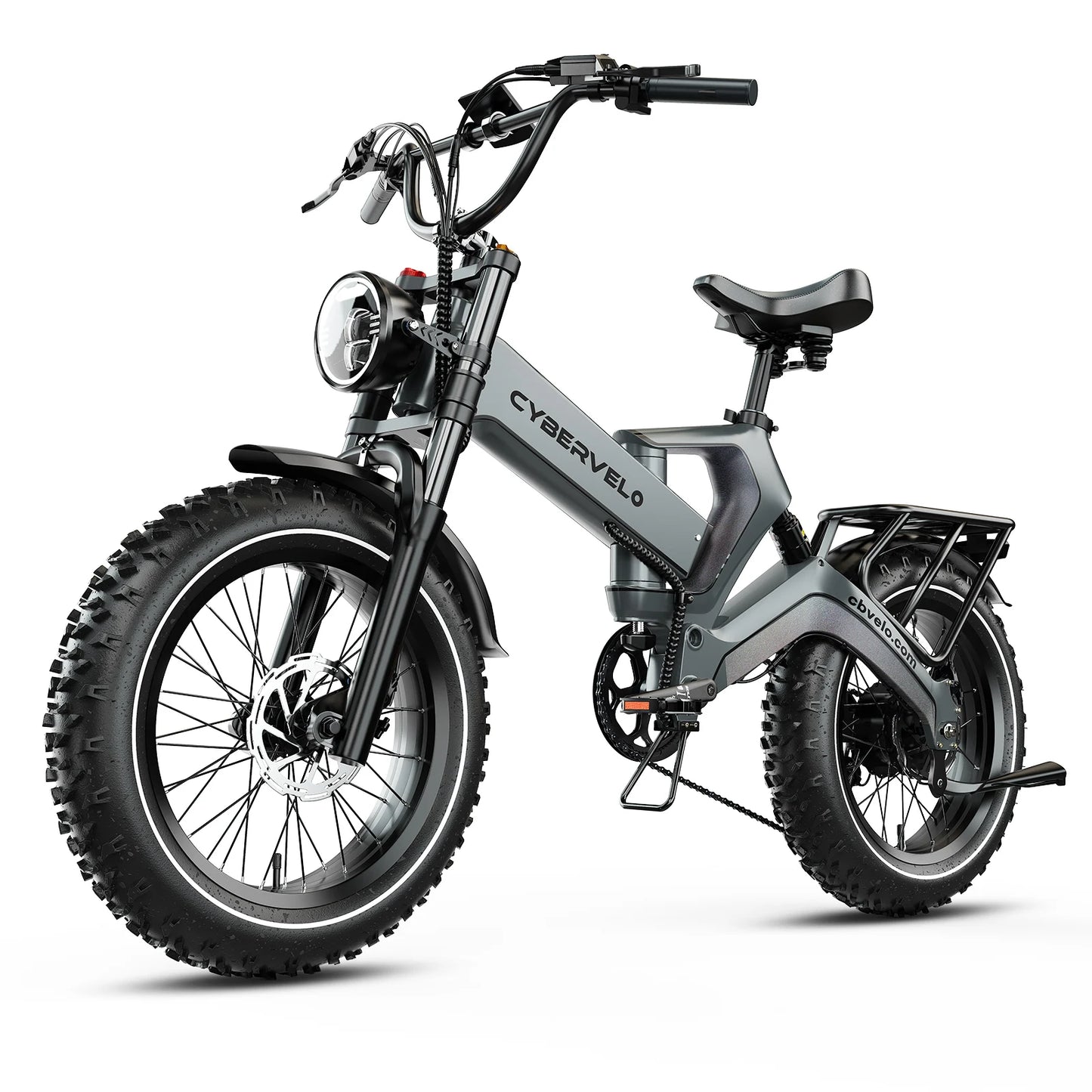 20” Fat Tire 2000W Peak Motor Luxury Foldable ebike 48V Removable Battery E Bicycle 35+ MPH 100+Miles Long Range EK6