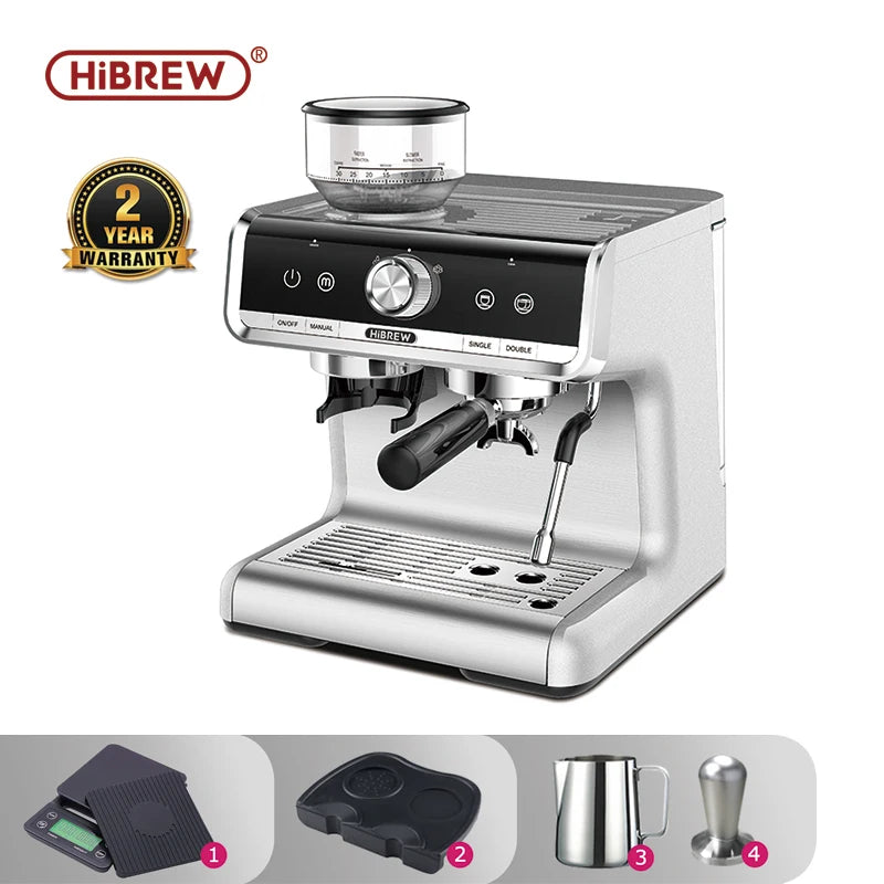 Barista Pro 20Bar Bean to Espresso,Cafetera  Commercial Level Coffee Machine with Full Kit for Cafe Hotel Restaurant H7