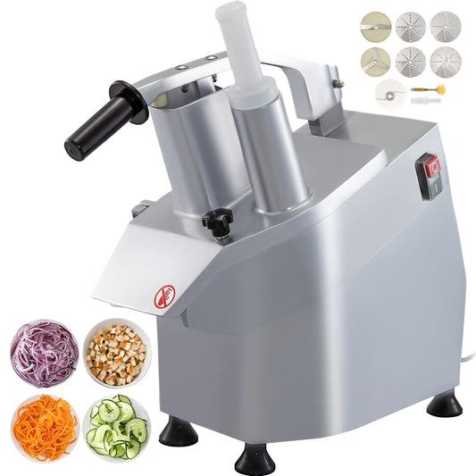 Electric Vegetable Fruit Cutter with 6 x Cutting Disks Vegetable Slicer Food Processor for Potato Cabbage Onion