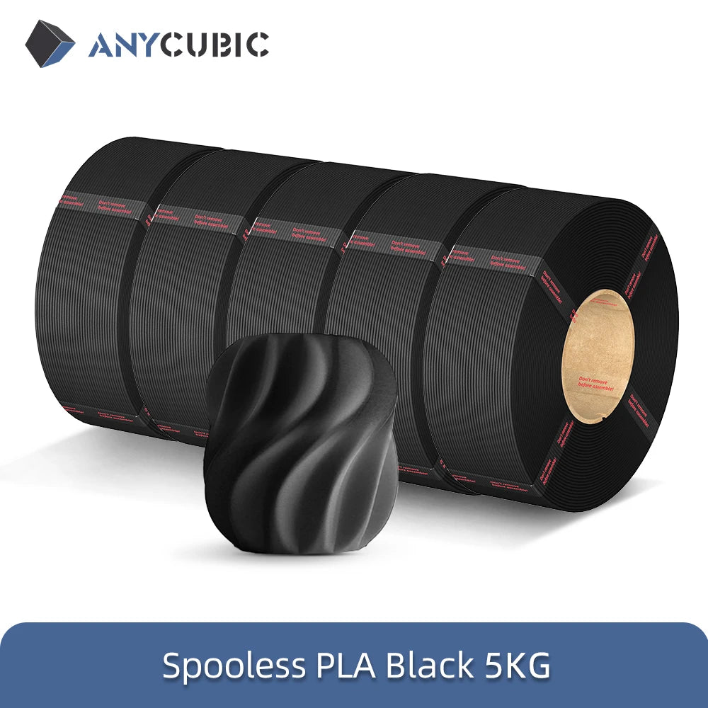 0KG Refill PLA Filament 3D Printer 1.75mm Spooless Plastic Rubber Filament Material For FDM 3D Printer for Kobra 3 S1C